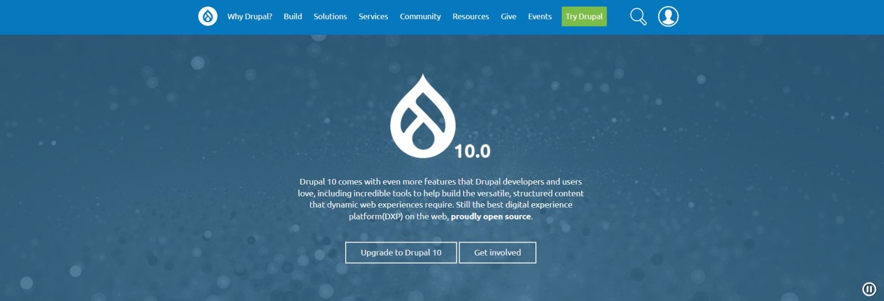 Drupal Homepage April 2023