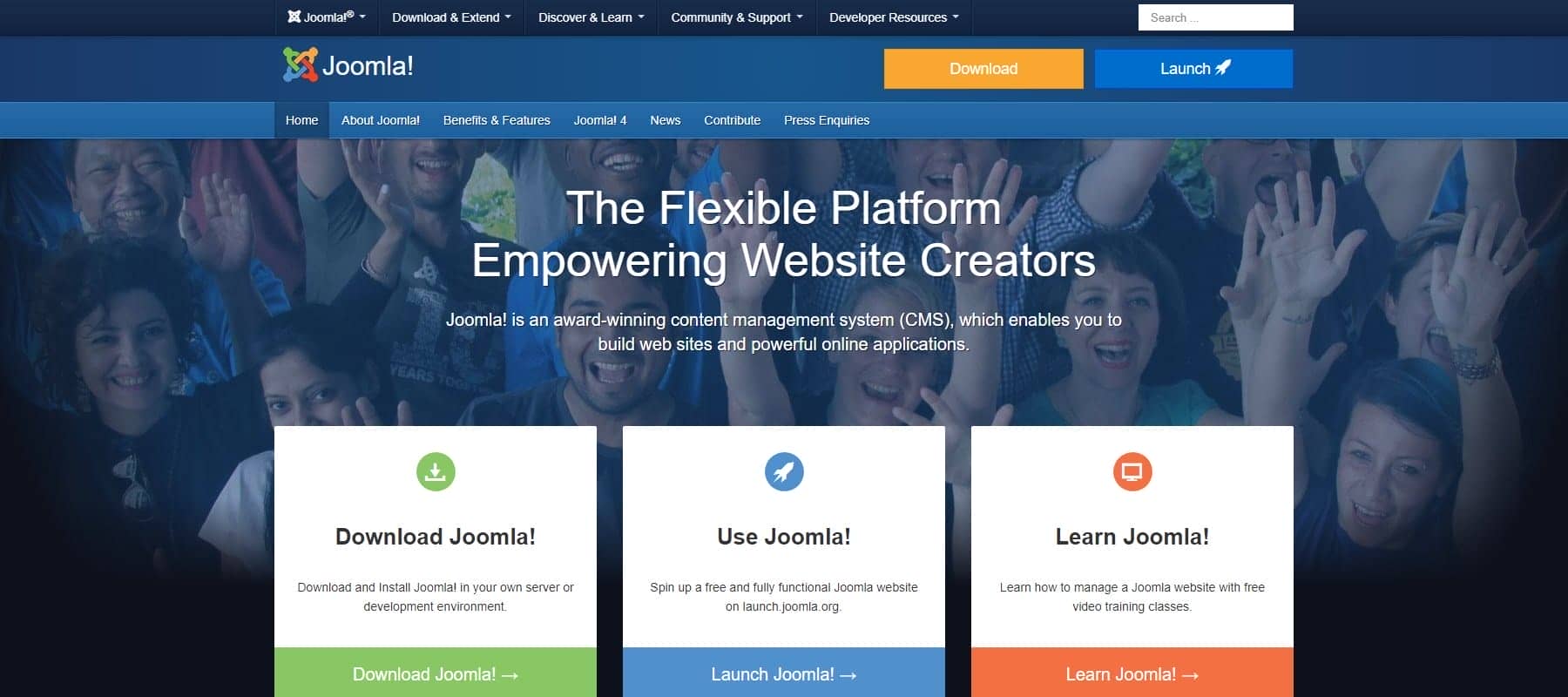 Joomla Homepage April 2023