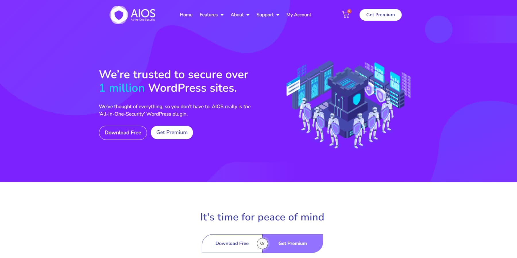 A screenshot of AIOS Homepage