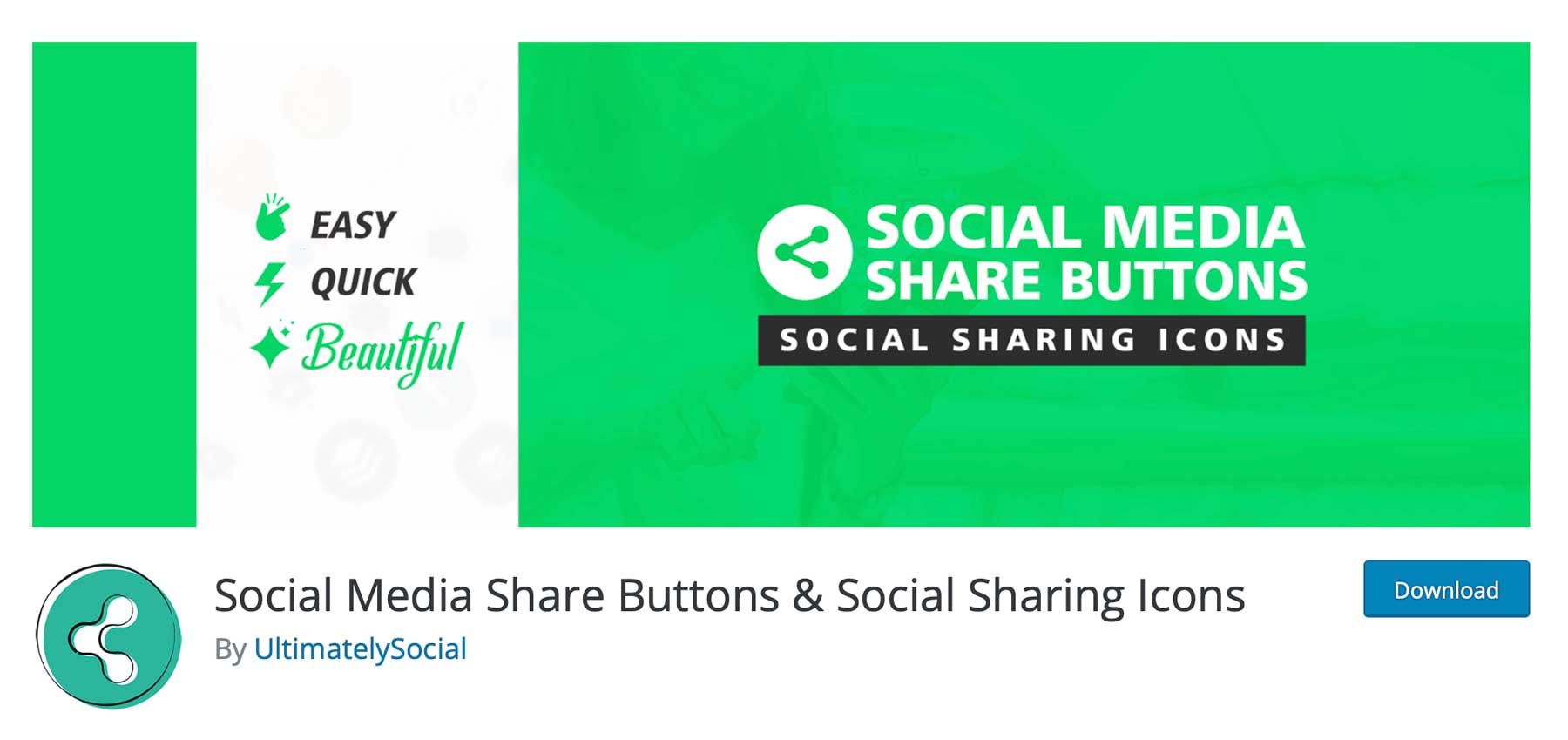 social media share buttons