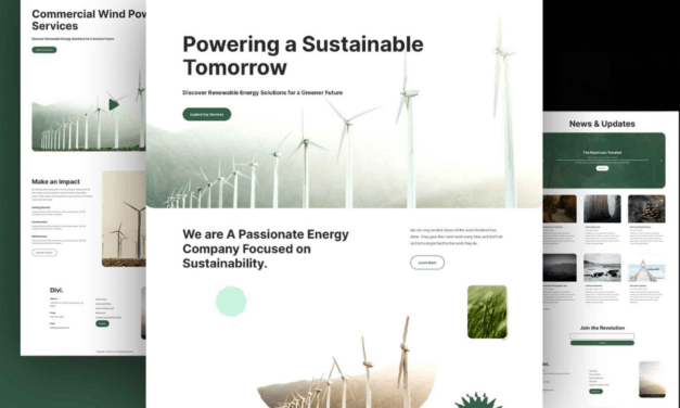 持続可能な未来をWebで実現！Divi用持続可能エネルギーレイアウトパックを無料で手に入れる方法