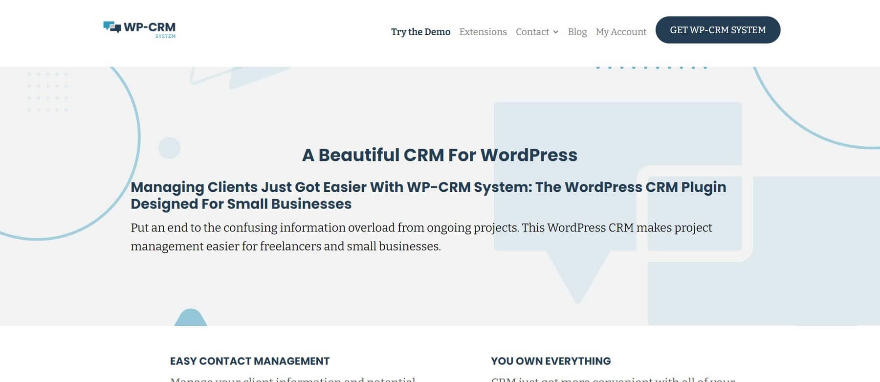 WP CRM Homepage Feb 2023