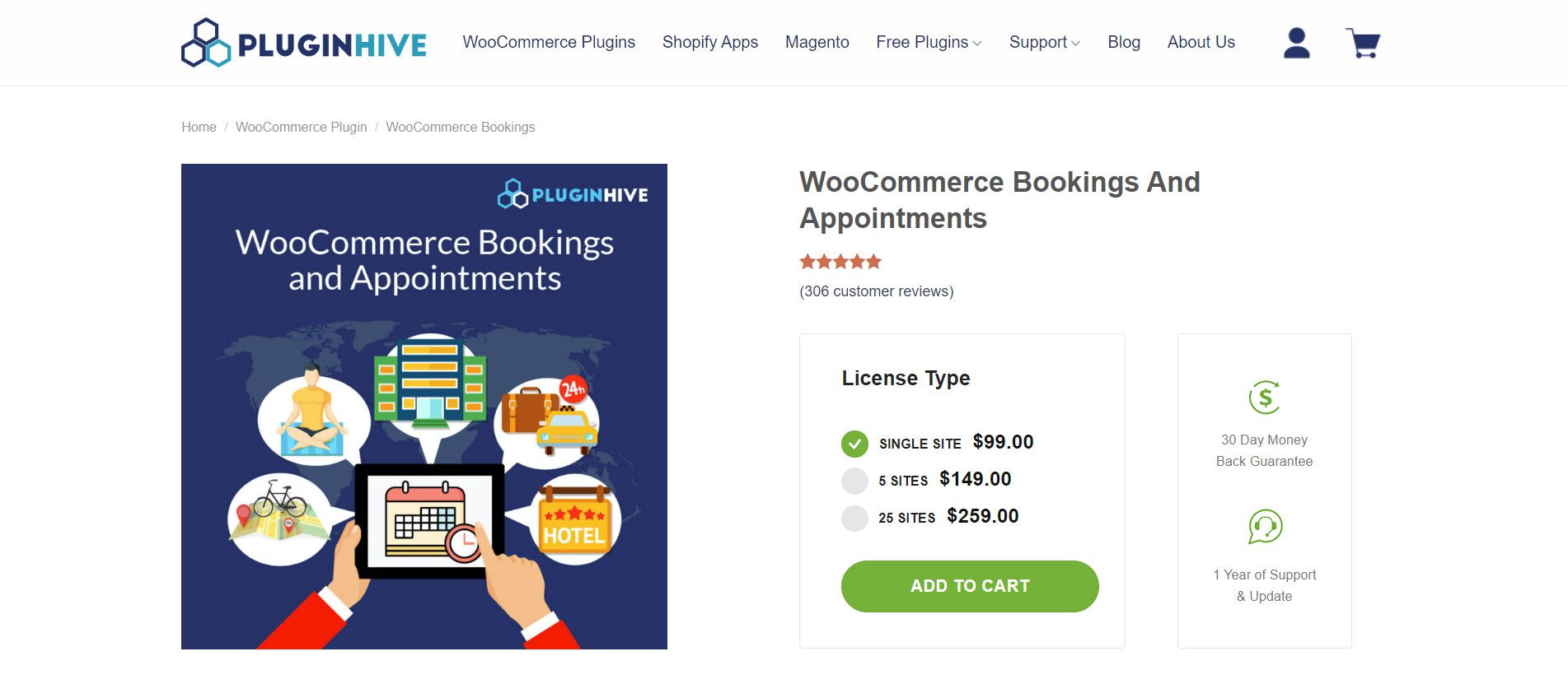 WooCommerce Bookings Appointments PluginHive LP July 2024