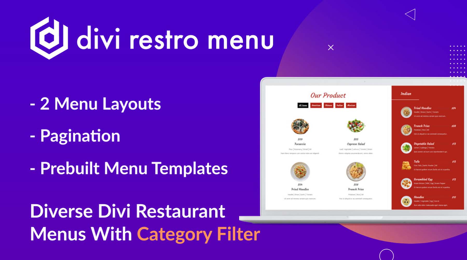 divi resto menu