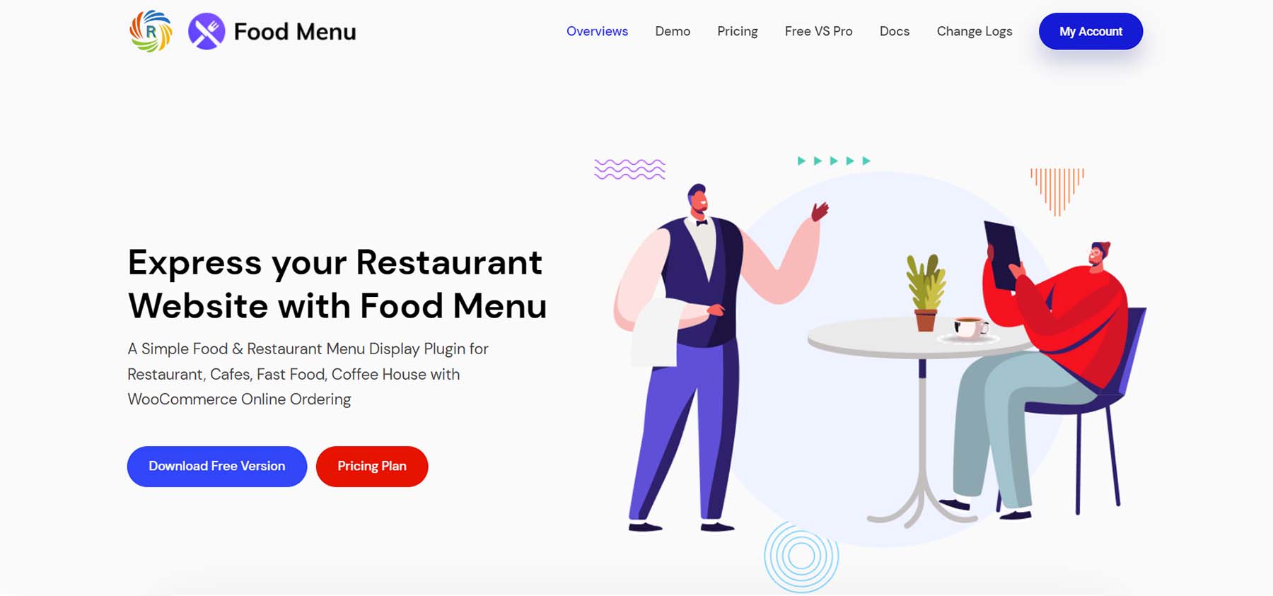 food menu wordpress plugin