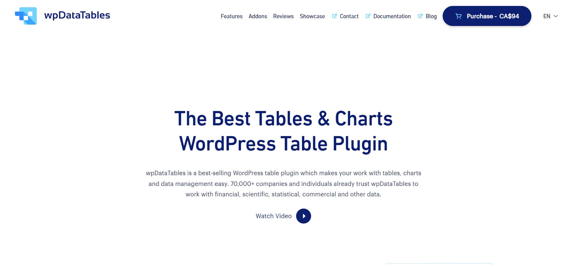 wpdatatables wordpress table plugin